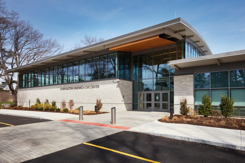 Wohlsen Civic Center exterior entrance